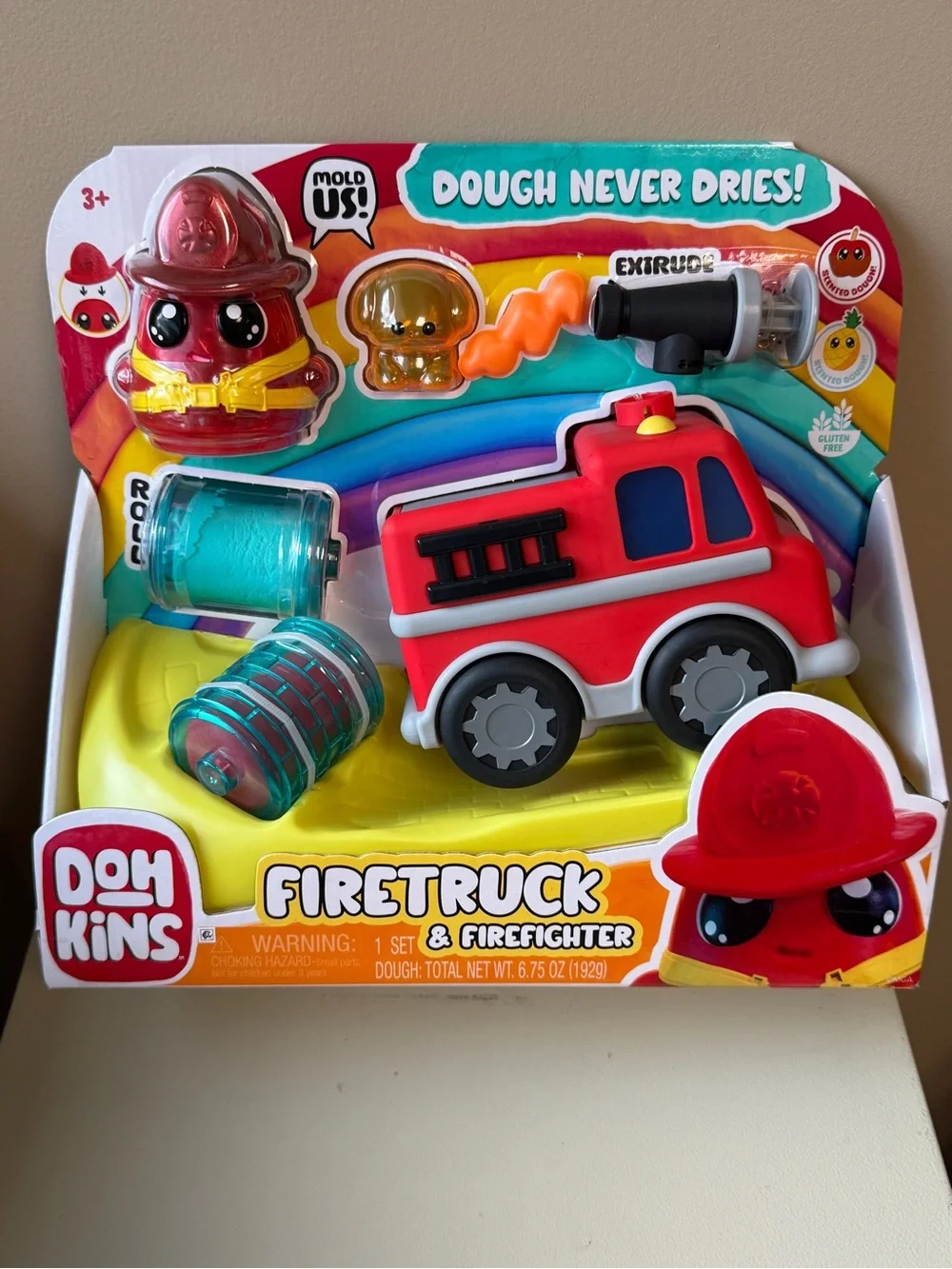 Firetruck & Firefighter Playset - Red
